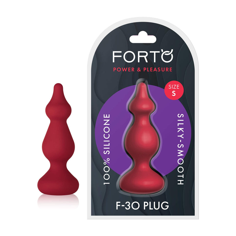 Forto Silicone F30 Rippled Butt Plug  Anal Plug Training  Silicone Anal Plug Kit For Comfortable Longterm Wear Prostate Massa