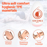 Male Masturbator Egg, Lilecemie Portable Pleasure Pocket Pussy Stroker with 3D Realistic Textured Vagina Ultra Soft Stretchy Mal