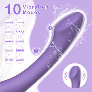 FBAUMSX G Spot Vibrator Sex Toys - Ergonomics Curved Clitoral G Spot Anal Stimulator Dildo, Adult Toys with 10 Powerful Vibratin