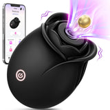 Rose Sex Toy Adult Toys - APP Control Rose Vibrator for Women Sex Toys with 9 Sucking & Vibrating Modes, G Spot Vibrator Adult S