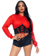 Devil Cropped Hoodie.