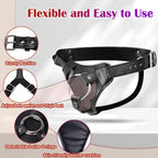 Strap On Dildo Harness Adult Sex Toys for Women Men Pegging Dildo, Adjustable Waist and Thigh Soft Nylon Vegan Leather Belt with