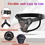 Strap On Dildo Harness Adult Sex Toys for Women Men Pegging Dildo, Adjustable Waist and Thigh Soft Nylon Vegan Leather Belt with