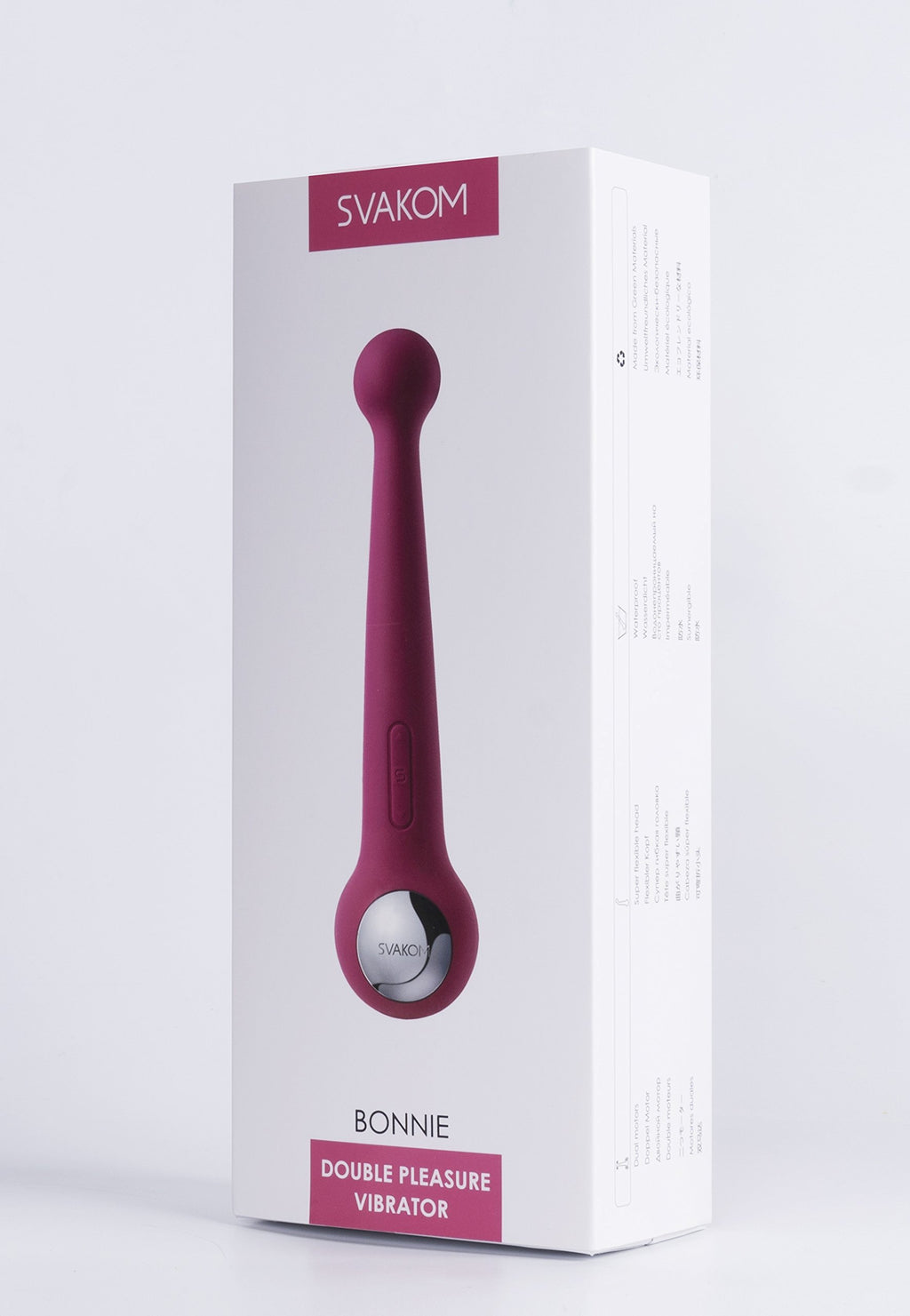 Svakom Bonnie - Rechargeable, Double Pleasure Vibrator - Waterproof Dildo - Vibrating Personal Massager - Sex Toys For Men, Wome