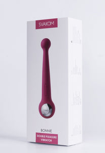 Svakom Bonnie - Rechargeable, Double Pleasure Vibrator - Waterproof Dildo - Vibrating Personal Massager - Sex Toys For Men, Wome