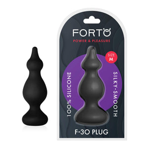 Forto F30 Pointer Anal Plug  Medium  Black