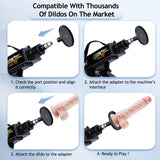 Auxfun Sex Machine Device For Women Auto Thruting Love Machne Dildo Hismith 3.5''Suction Cup Adapter With 3 Xlr Connector Attahcments Hands-Free Machine Lifelike Dildo