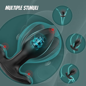 Vibrating Butt Plug Anal Toys, Anal Plug Sex Toys for Men Prostate Massager, 10 Vibrating Rotation Mode Male Sex Toy with Remote