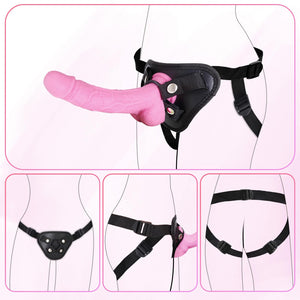 Sex Toys Strap on Dildo Wearable Sex Toys for Lesbian and Couple, Anal G spot Stimulator Adult Sex Toy, Adjustable Size Sex Toy