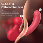 Rotatable Vibrator Sex Toys - Detachable Mini Vibrator with 10 Vibrating Modes 3 in 1 Adult Toys G Spot Dildo Clitoral Stimulato