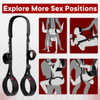 Sex Toys Inflatable Sex Pillow Cushion with Sex Leather Bondage Restraints, Curved Design Sex Ramp Furniture with Handles for De
