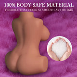 Lenahu Portable Male Masturbator - Realistic Soft Vagina & Boobs, Brown Fantasy Sex Doll Torso, Adult Pleasure Toy for Men