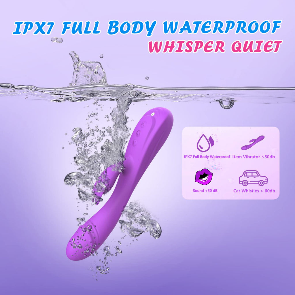 Rabbit G Spot Vibrator Sex Toys, 7 * 7 Vibrating Modes 8.4'' Couple Realistic Vibrators Anal Dildo Wand Adult Toys, Adult Sex To