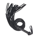 VENESUN Bondage Spanking Flogger, 31.5inch Faux Leather Whips for Adult BDSM Play, Black