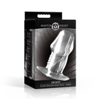 Master Series Dicked Clear Hollow Plug L