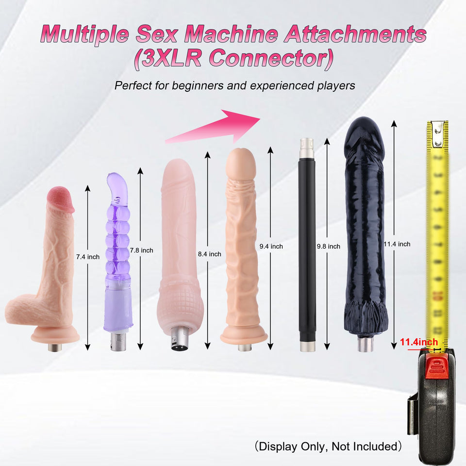 AUXFUN Sex Machine Automatic Love Machine with Remote Control & Graded Dildo,Thrusting Fuck Machine with 3XLR Connector & APP Ju