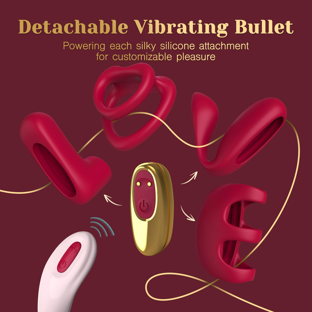 Tracy'S Dog Love Vibrator Kit, Versatile Remote Adult Sex Toys Set For Women & Couples - External Stimulator, Dual Cock Ring, Co