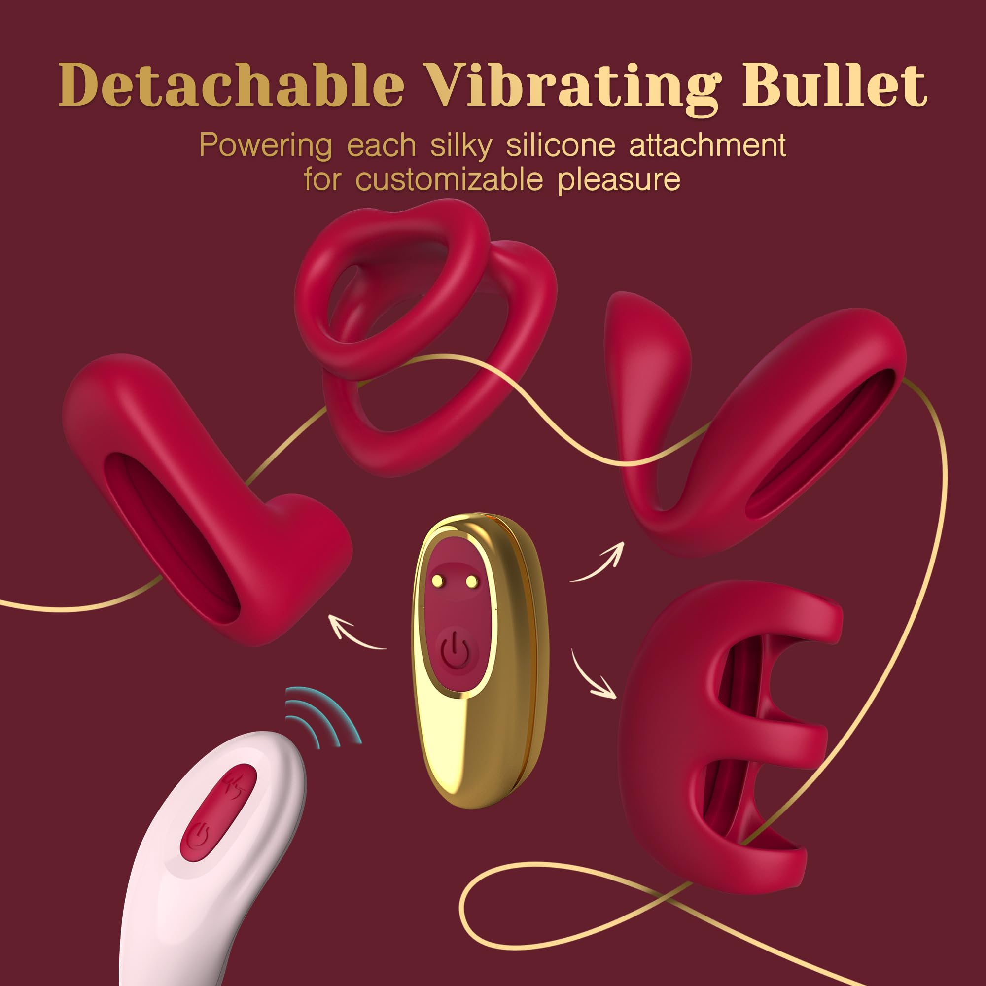 Tracy'S Dog Love Vibrator Kit, Versatile Remote Adult Sex Toys Set For Women & Couples - External Stimulator, Dual Cock Ring, Co
