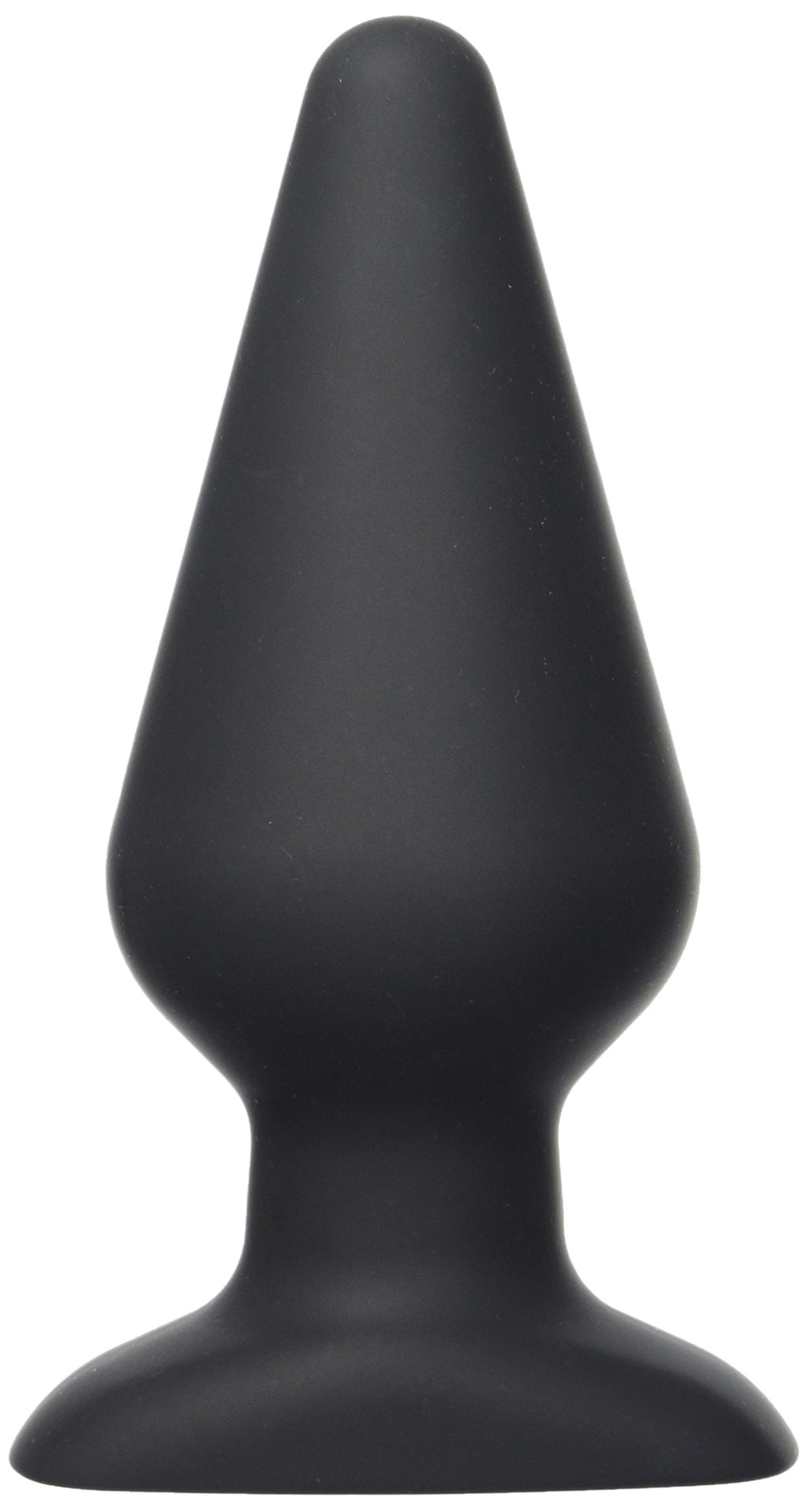 Hustler Toys All About Anal Seamless Silicone Butt Plug  Black  6 Inch