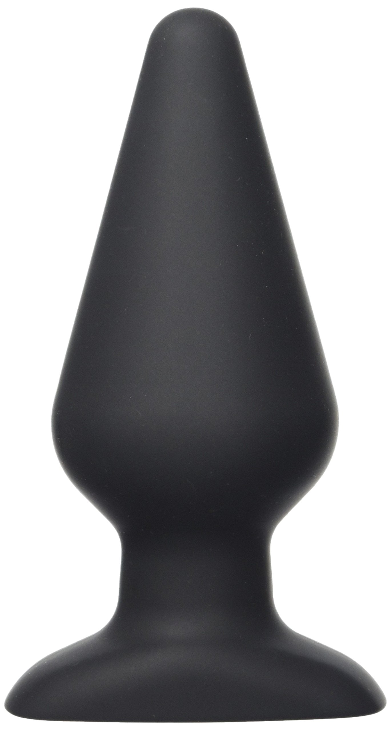 Hustler Toys All About Anal Seamless Silicone Butt Plug  Black  6 Inch