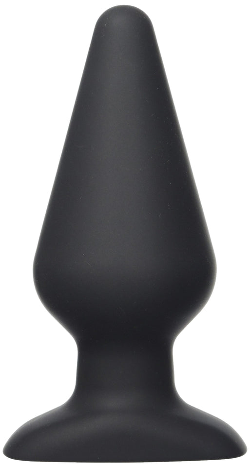 Hustler Toys All About Anal Seamless Silicone Butt Plug  Black  6 Inch