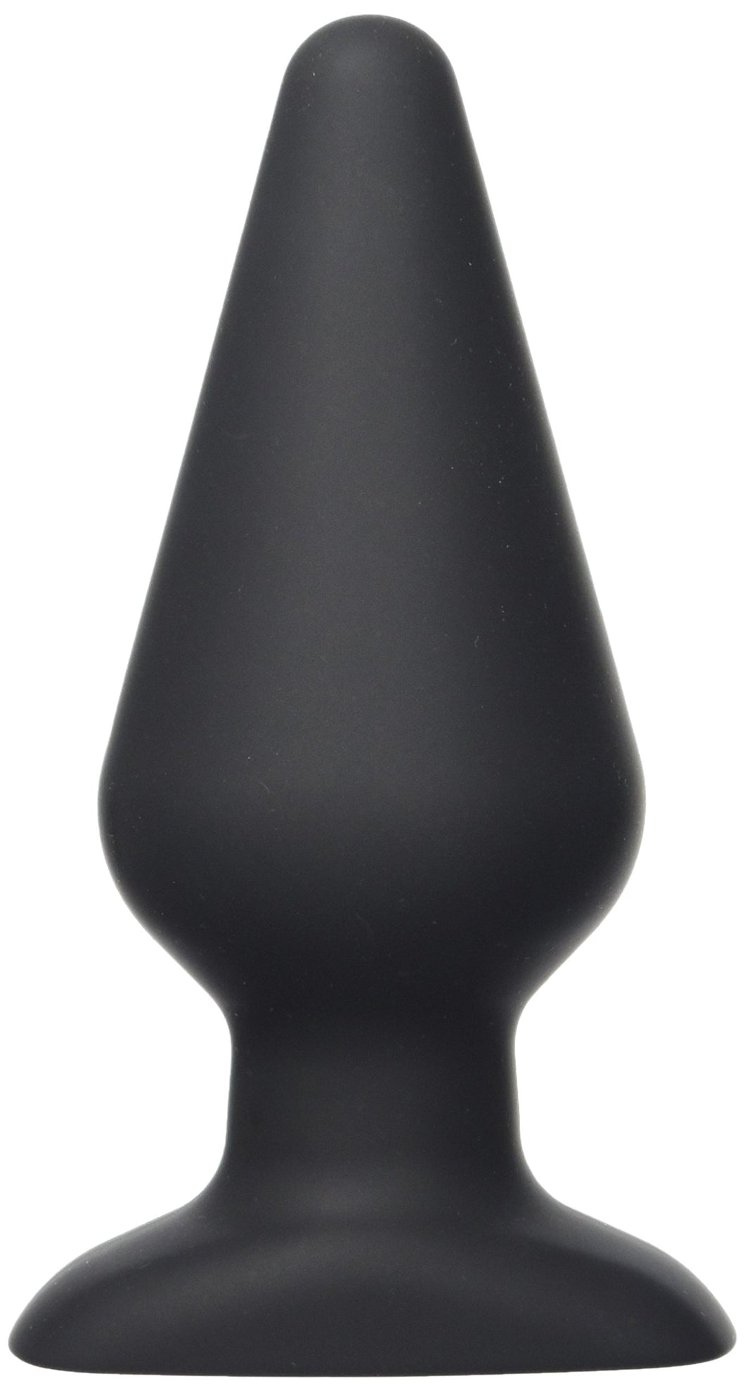 Hustler Toys All About Anal Seamless Silicone Butt Plug  Black  6 Inch