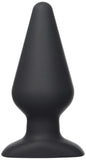 Hustler Toys All About Anal Seamless Silicone Butt Plug  Black  6 Inch