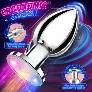 Yolodit Adult Sex Toys Anal Toys Vibrating Butt Plug with App Remote Control 10 Vibrating Modes, Anal Beads Prostate Massager, A