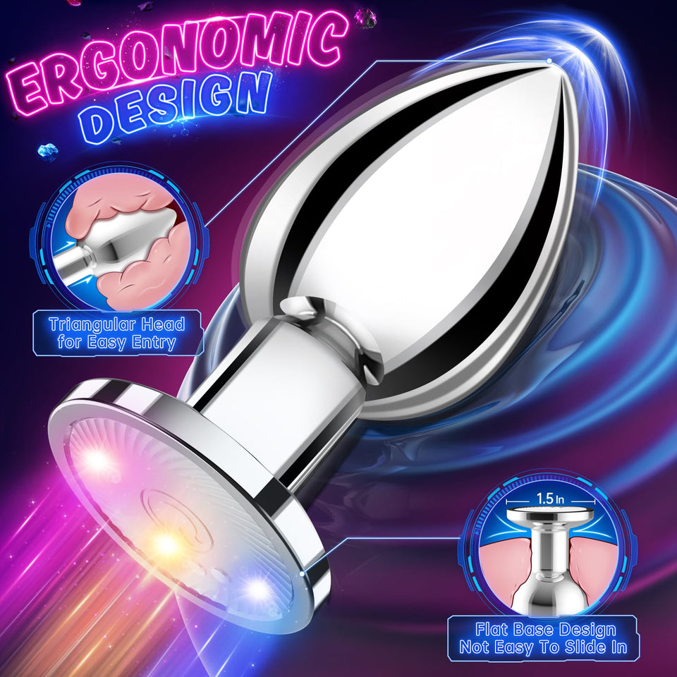 Yolodit Adult Sex Toys Anal Toys Vibrating Butt Plug with App Remote Control 10 Vibrating Modes, Anal Beads Prostate Massager, A