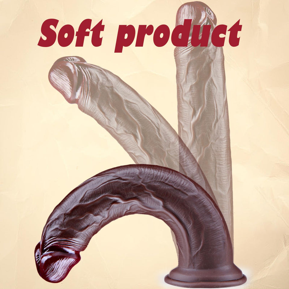12 Inch Extra Large Thick Giant Realistic Black Dildo with Suction Cup, 1.8 '' Wide XXL Fat Anal Dildo Strap On Female Male Sex