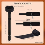BDSM Adult Toys Bondage Kit - UTIMI Neck to Wrist Behind Back Collar Restraints with Handcuffs Ankle Cuffs Blindfold Restraint B