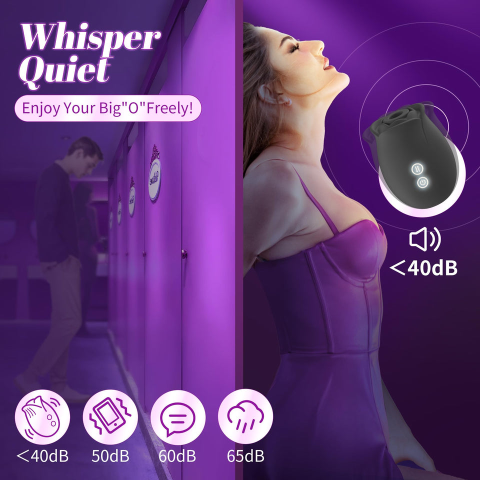 Vibrator Rose Sex Toy Dildo - Sucking Vibrater Adult Toys for Women Sex Toys for Couples G Spot Vibrators Female Sex Toy Rose Ad