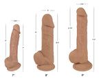 Curve Novelties Fleshstixxx 8In Silicone Dildo Wballs - Latte