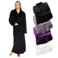 Silver Lilly Womens Plush Fleece Fluffy Long Bathrobe, Great Gift for Mothers Day, Grandma, Daughter, Sister, Wife, Friend - Sm