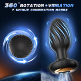 360 Rotation Adult Sex Toys for Men Prostate Massager - Swirl Surround Stimulate Prostate Point APP Remote Control, Adult Toys A
