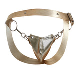 Male Basics Dngeon Snap Jockstrap Golden Mirror O/S