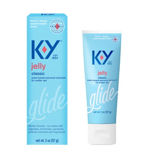 K-Y Jelly Water Based Lube For Sex, Anal Lube, Non-Greasy Water Based Personal Lubricant, pH Friendly Sex Lube Can Be Used With