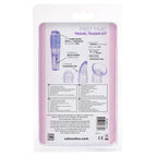 Calexotics First Time Travel Teaser Kit - Waterproof Bullet Vibrator - Adult Toys For Couples - Wireless Pocket Massager With Pleasure Tips - Purple