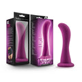 Blush Temptasia Bellatrix 6.25 Realistic Curved Plum Dildo, G-Spot & Prostate Massager, Suction Cup, Strap-On Compatible, Platin