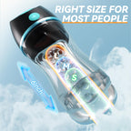 Automatic Male Masturbator with APP Control - Transparent Outer Shell Penis Pump with 3 Vacuum Suction & 7 Vibration, Sex Machin