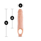 Blush Novelties Performance Plus - Purio Silicone Cock Sheath Realistic Penis Enlargement Extender - Thicken Penis 2'', Extend .