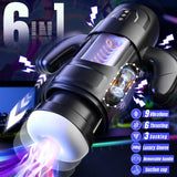 Cafatop Male Masturbator Sex Toys- Electric Men Sex Toys with 6 Thrusting & 3 Suction, Automatic Sucking Male Masturbation Cup w