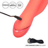 CalExotics California Dreaming y Cutie Silicone Thrusting Rabbit Vibrator, Orange, 1 Count
