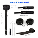 BDSM Bondage Toys Kit, Neck to Wrist Restraints Set, Bondage Gear & Accessories Adult Toys, Adjustable Neck to Wrist Bondage Res
