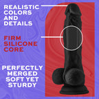 Shaft Model A 8.5in Silicone w/Balls Blk