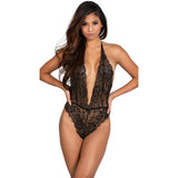 Floral Lace Teddy  - One Size - Black