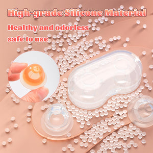 Nipple Suckers for Pressure,Soft Silicone Women Sex Toys for Intense Pressure, Correction, and Stimulation(2 Pairs)