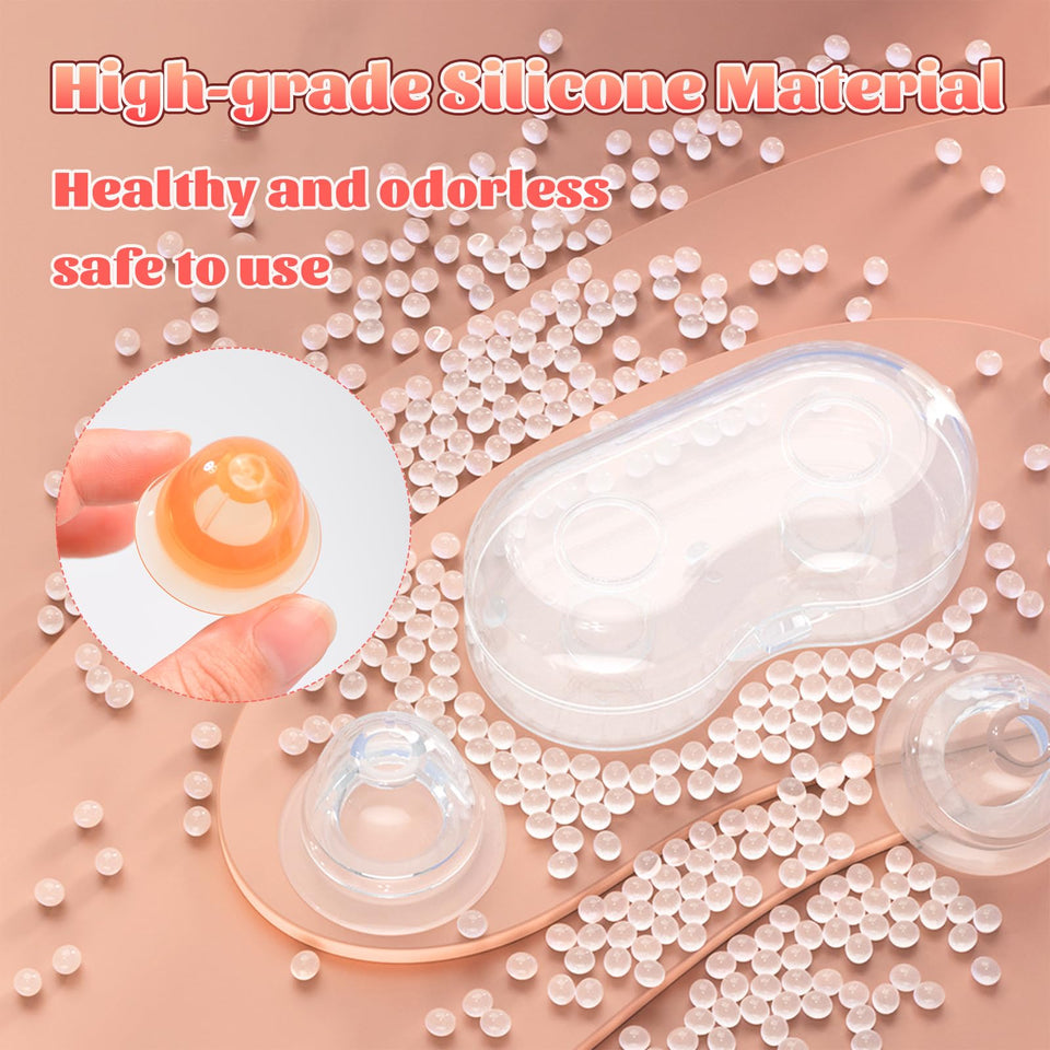 Nipple Suckers for Pressure,Soft Silicone Women Sex Toys for Intense Pressure, Correction, and Stimulation(2 Pairs)
