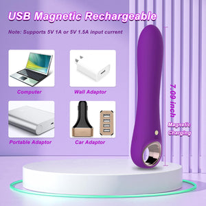 TUITIONUA G Spot Dildos Vibrator Sex Toys for Woman - Bullet Vibrator with 10 Vibrating Modes, Silicone Dildo Clitoris Anal Nipp