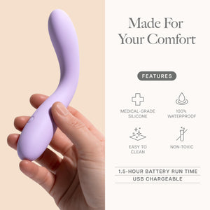 Ava ARC G-Spot Vibrator Wand | Adult Sex Toys | Nipple & Clit Stimulator Finger Vibrators | 4 Patterns & 3 Intensities | Waterpr
